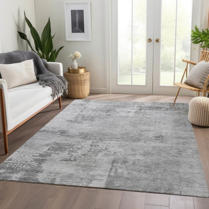 Premium Machine Washable Mayfield AMF1062 Gray 5' x 7'6" Rug
