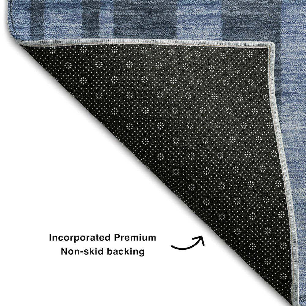 Premium Machine Washable Mayfield AMF1063 Navy 2'6" x 3'10" Rug