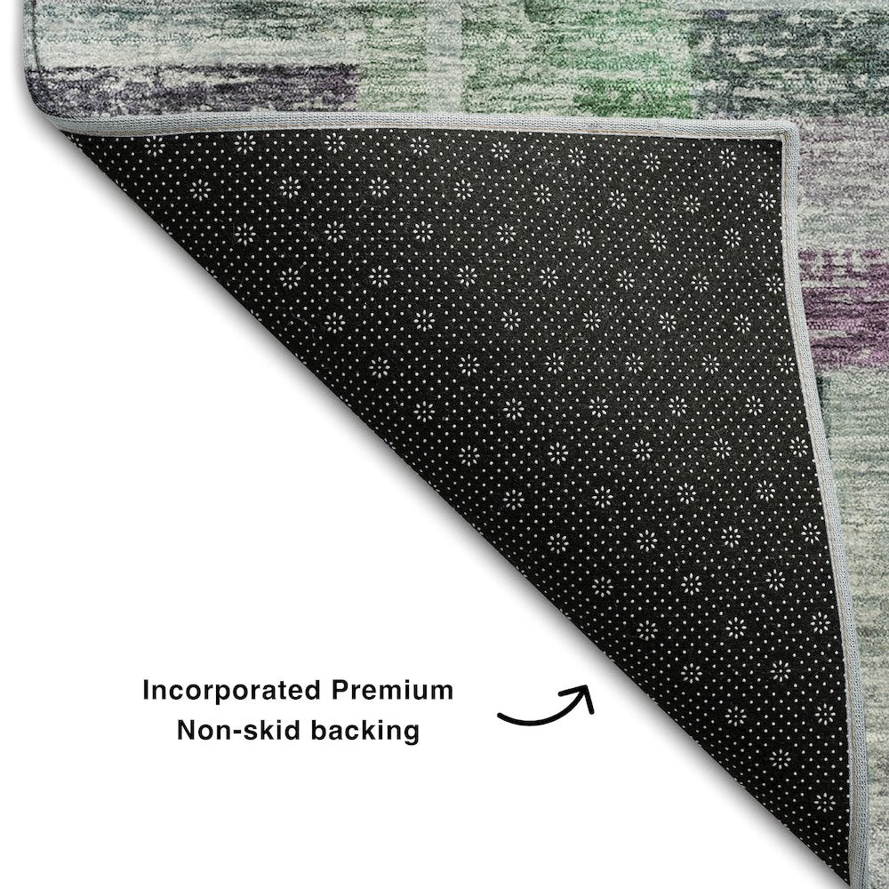 Premium Machine Washable Mayfield AMF1090 Aloe 2'6" x 3'10" Rug