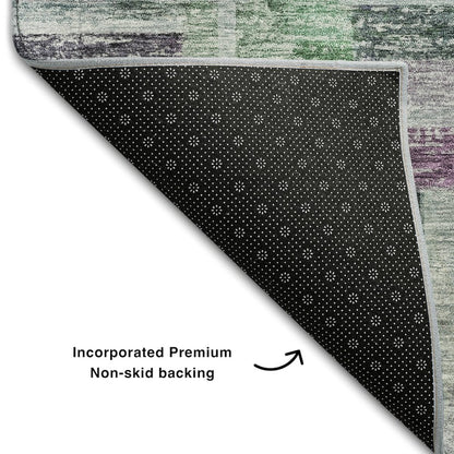 Premium Machine Washable Mayfield AMF1090 Aloe 2'6" x 3'10" Rug