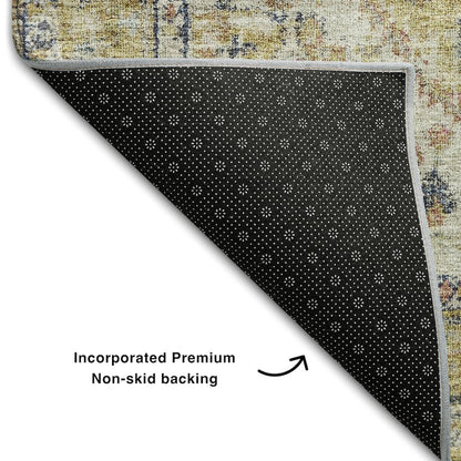Premium Machine Washable Mayfield AMF1103 Wheat 2'6" x 3'10" Rug