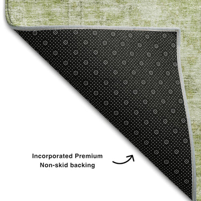 Premium Machine Washable Mayfield AMF1104 Sage 2'6" x 3'10" Rug