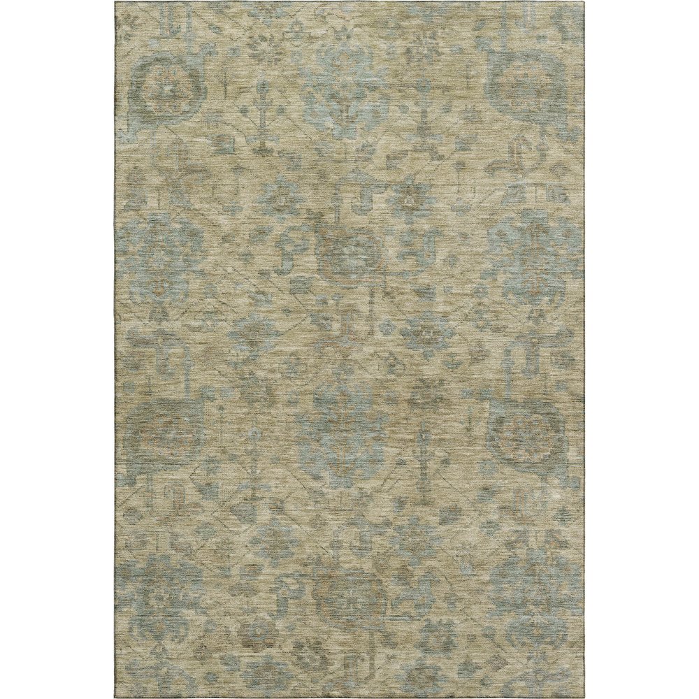Premium Machine Washable Mayfield AMF1105 Beige 5' x 7'6" Rug