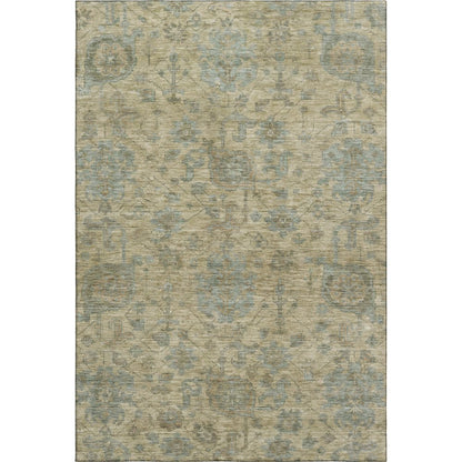 Premium Machine Washable Mayfield AMF1105 Beige 5' x 7'6" Rug