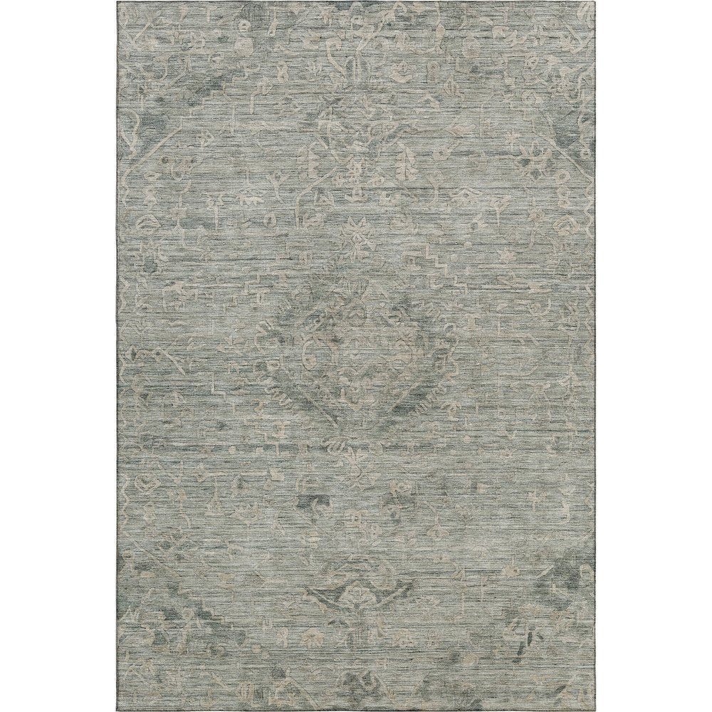 Premium Machine Washable Mayfield AMF1111 Sage 5' x 7'6" Rug