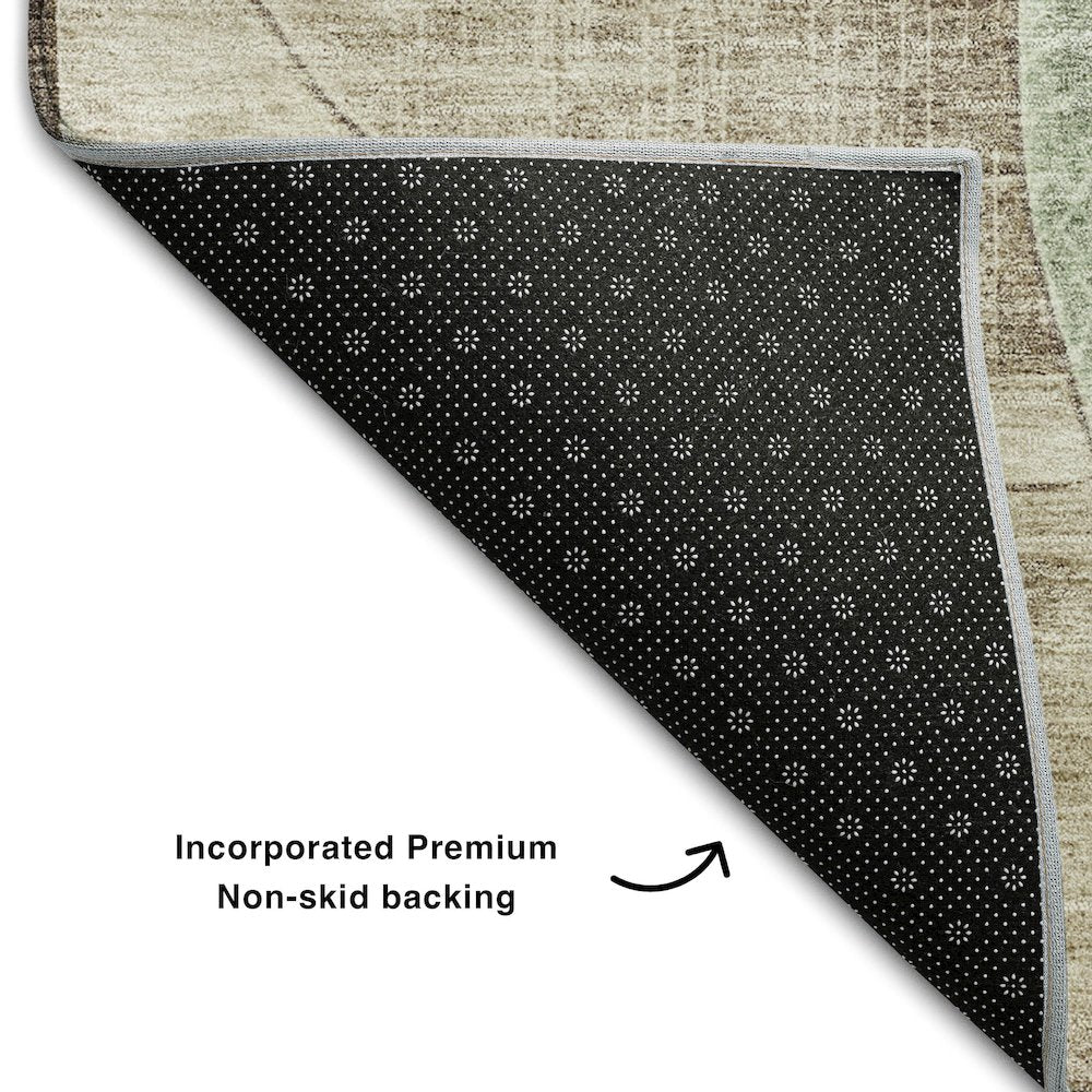 Premium Machine Washable Mayfield AMF1140 Aloe 2'6" x 3'10" Rug