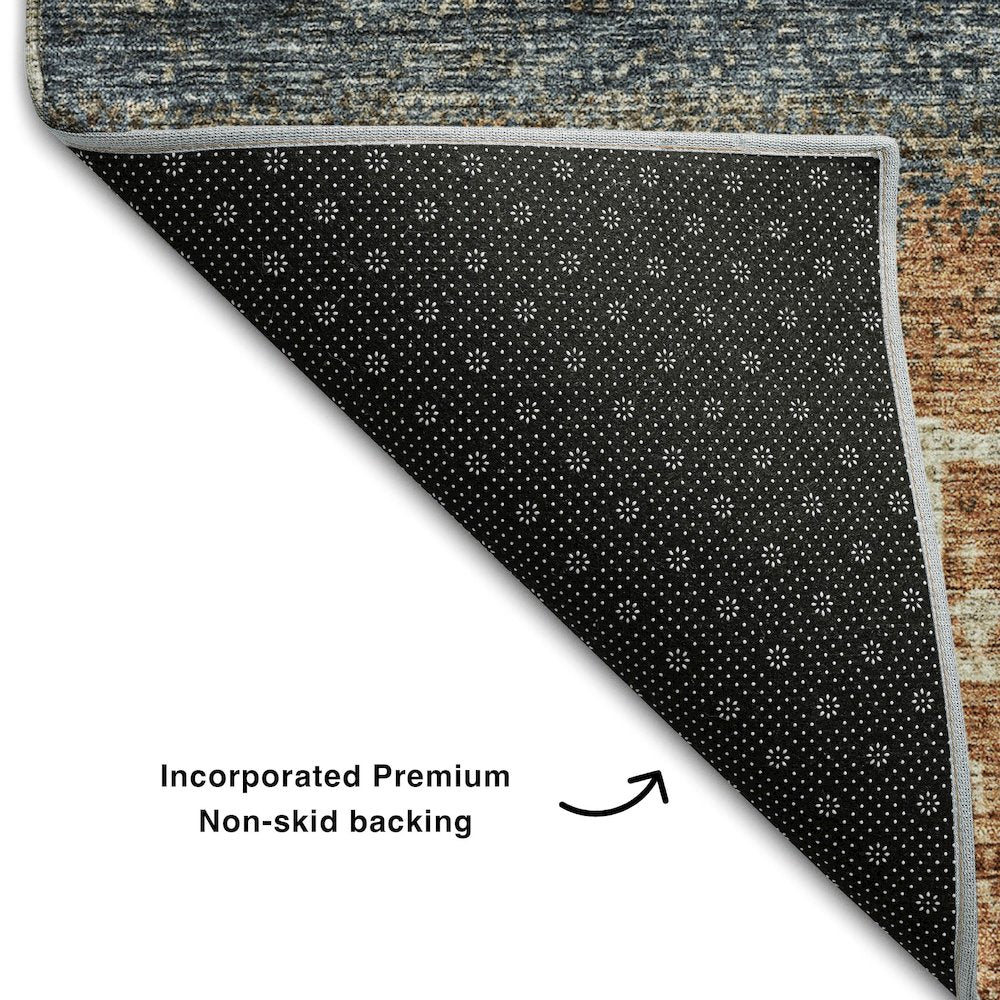 Premium Machine Washable Mayfield AMF1147 Brown 2'6" x 3'10" Rug