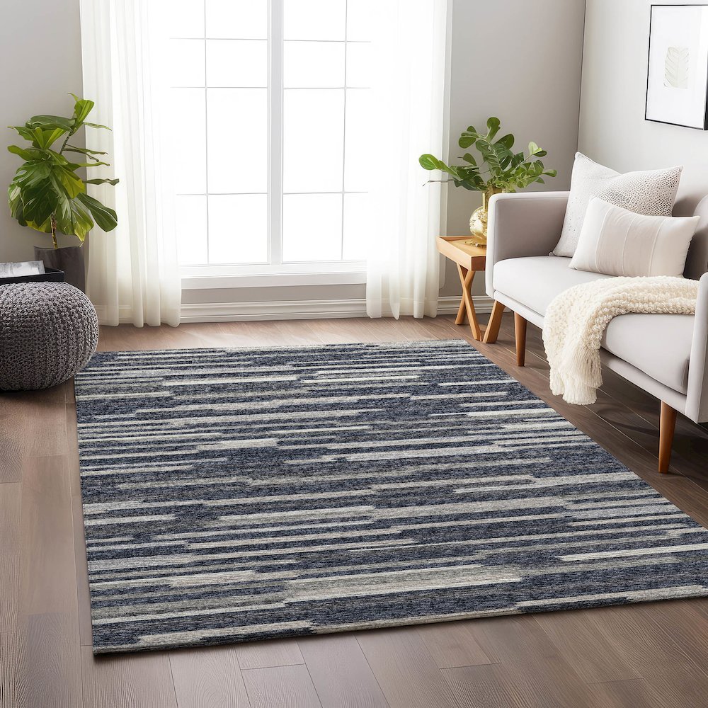 Premium Machine Washable Mayfield  Gray 5' x 7'6" Rug