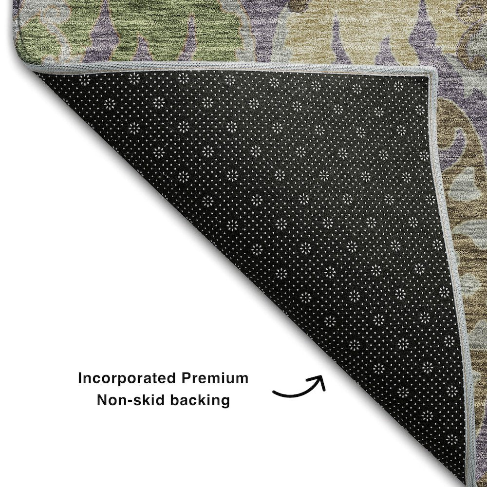 Premium Machine Washable Mayfield AMF1153 Purple 2'6" x 3'10" Rug