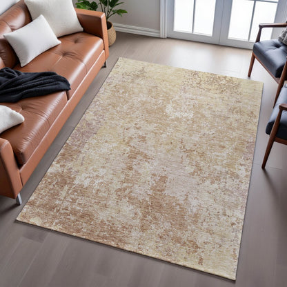 Premium Machine Washable Mayfield AMF1162 Copper 5' x 7'6" Rug