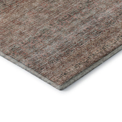 Premium Machine Washable Mayfield AMF1174 Coral 2'6" x 3'10" Rug