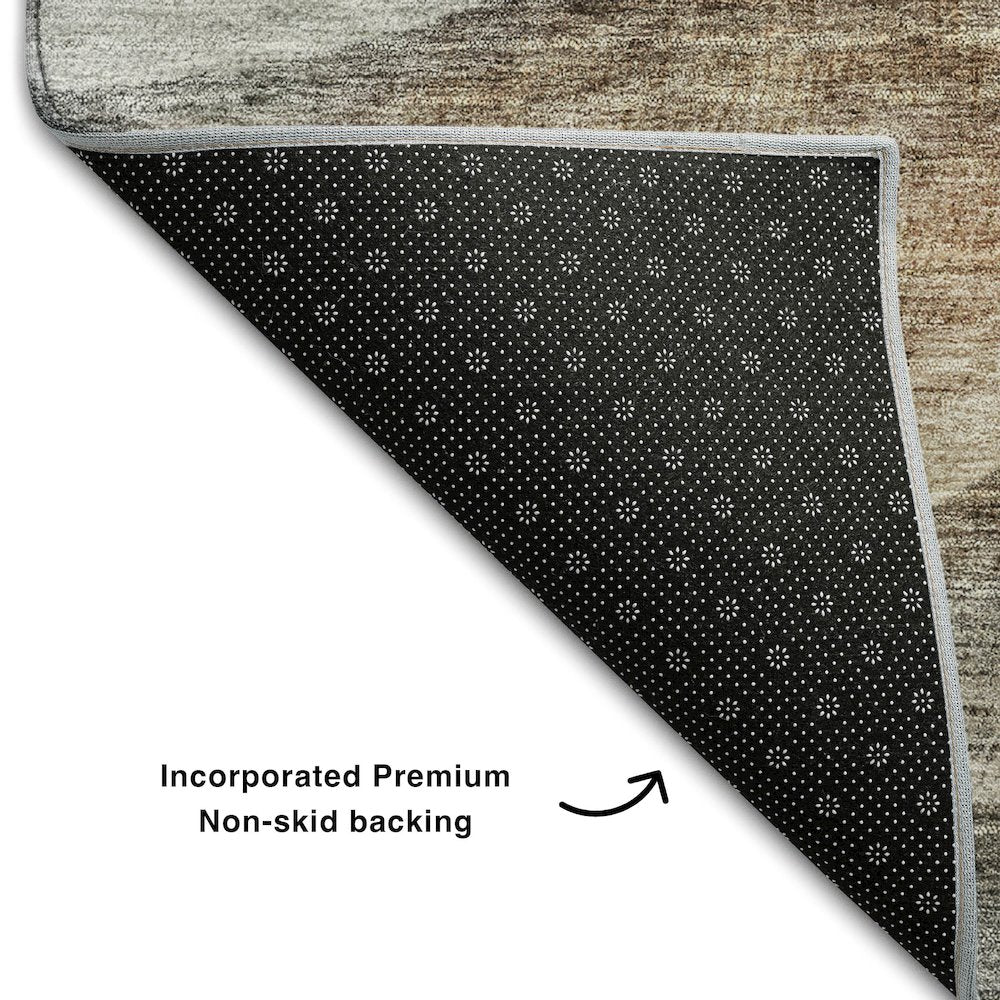 Premium Machine Washable Mayfield AMF1176 Khaki 2'6" x 3'10" Rug
