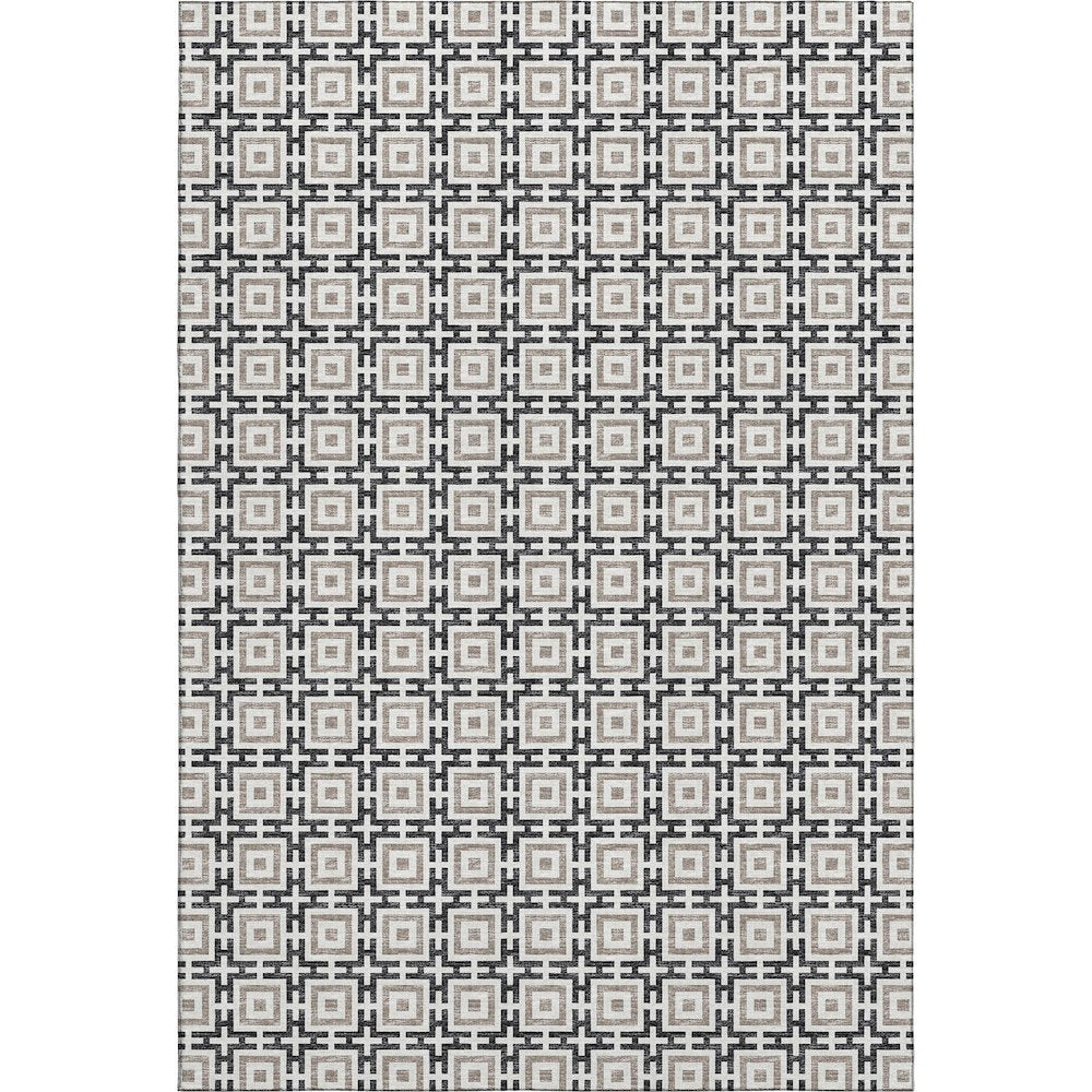 Premium Machine Washable Mayfield  Black 5' x 7'6" Rug