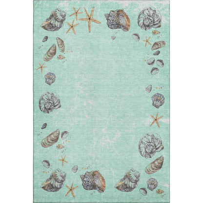 Premium Machine Washable Mayfield  Green 5' x 7'6" Rug