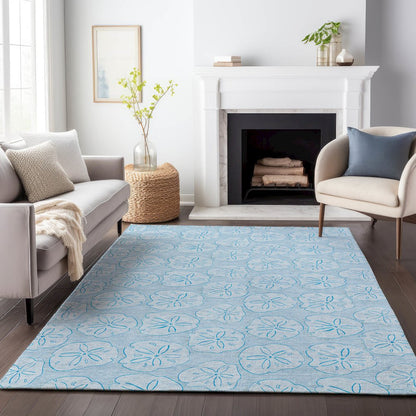 Premium Machine Washable Mayfield  Blue 5' x 7'6" Rug