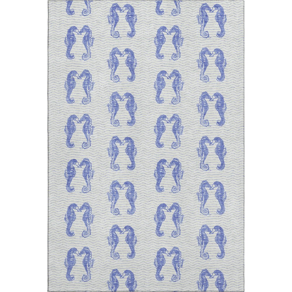 Premium Machine Washable Mayfield  Blue 5' x 7'6" Rug