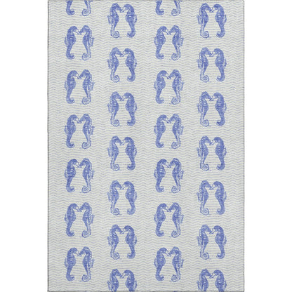 Premium Machine Washable Mayfield  Blue 5' x 7'6" Rug
