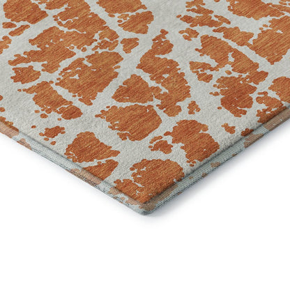 Premium Machine Washable Mayfield  Orange 2'6" x 3'10" Rug