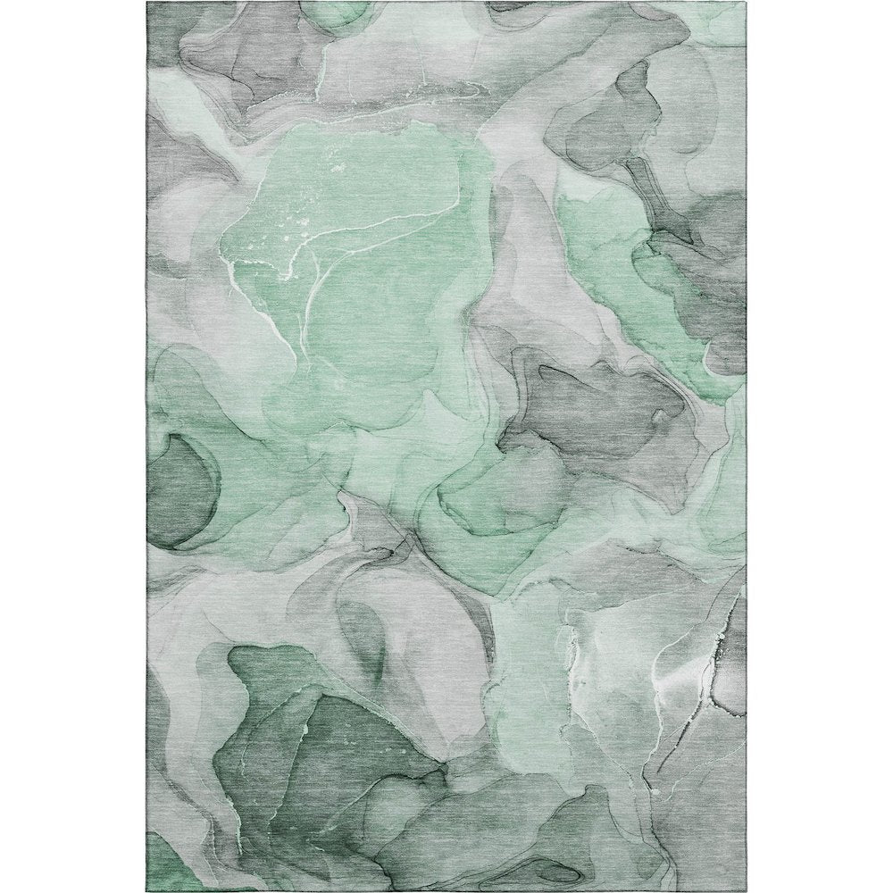 Premium Machine Washable Mayfield  Green 5' x 7'6" Rug