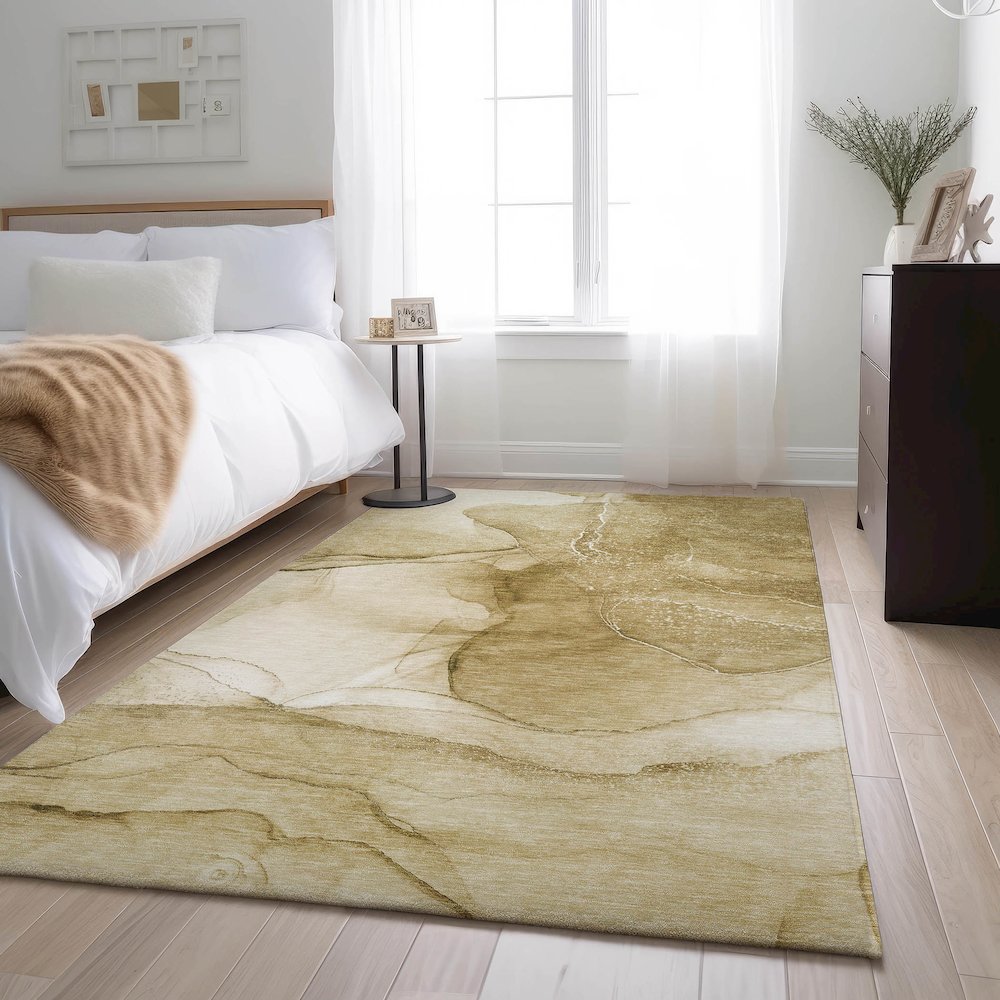 Premium Machine Washable Mayfield  Beige 5' x 7'6" Rug