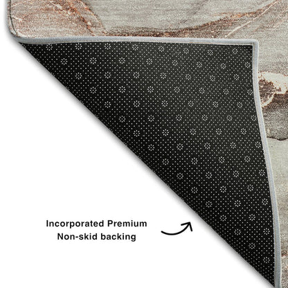 Premium Machine Washable Mayfield  Gray 2'6" x 3'10" Rug