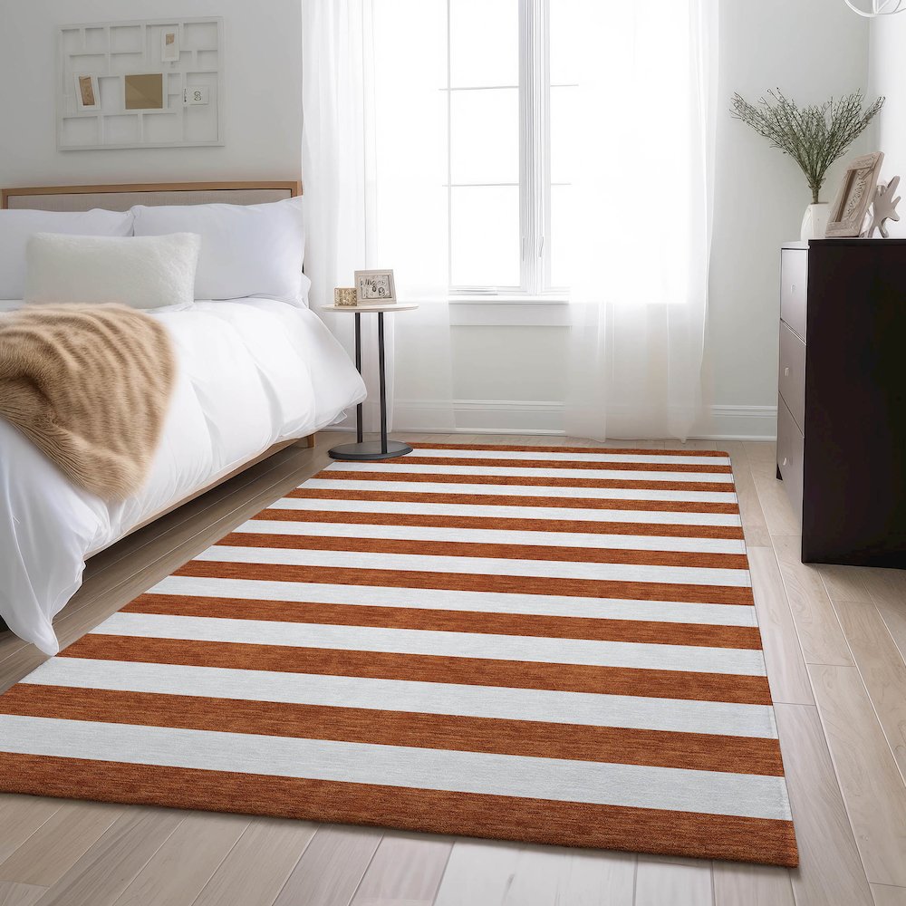Premium Machine Washable Mayfield  Paprika 5' x 7'6" Rug