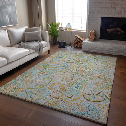 Premium Machine Washable Mayfield  Gray 5' x 7'6" Rug