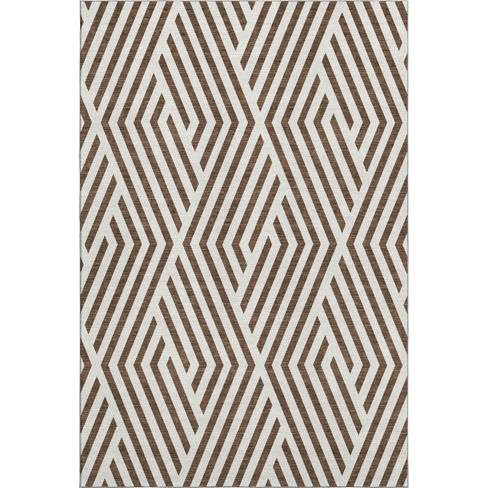 Premium Machine Washable Mayfield  Brown 5' x 7'6" Rug