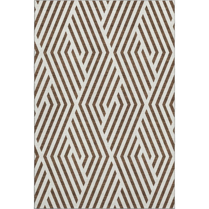Premium Machine Washable Mayfield  Brown 5' x 7'6" Rug