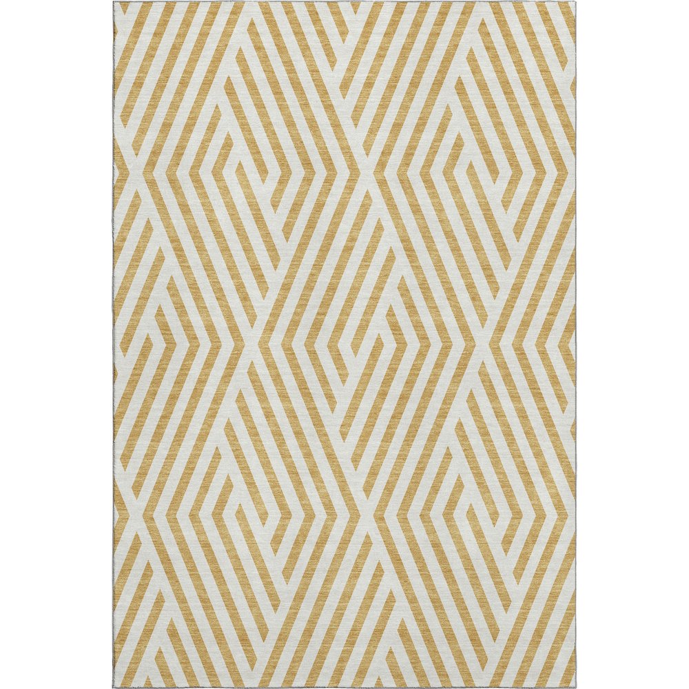 Premium Machine Washable Mayfield  Gold 5' x 7'6" Rug