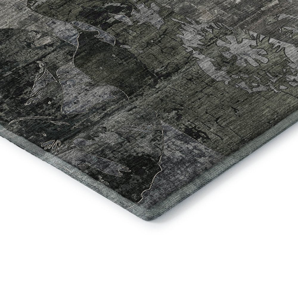 Premium Machine Washable Mayfield  Gray 2'6" x 3'10" Rug