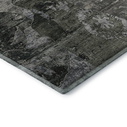 Premium Machine Washable Mayfield  Gray 2'6" x 3'10" Rug
