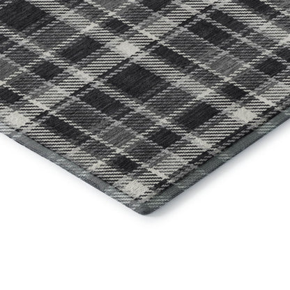Premium Machine Washable Mayfield  Black 2'6" x 3'10" Rug