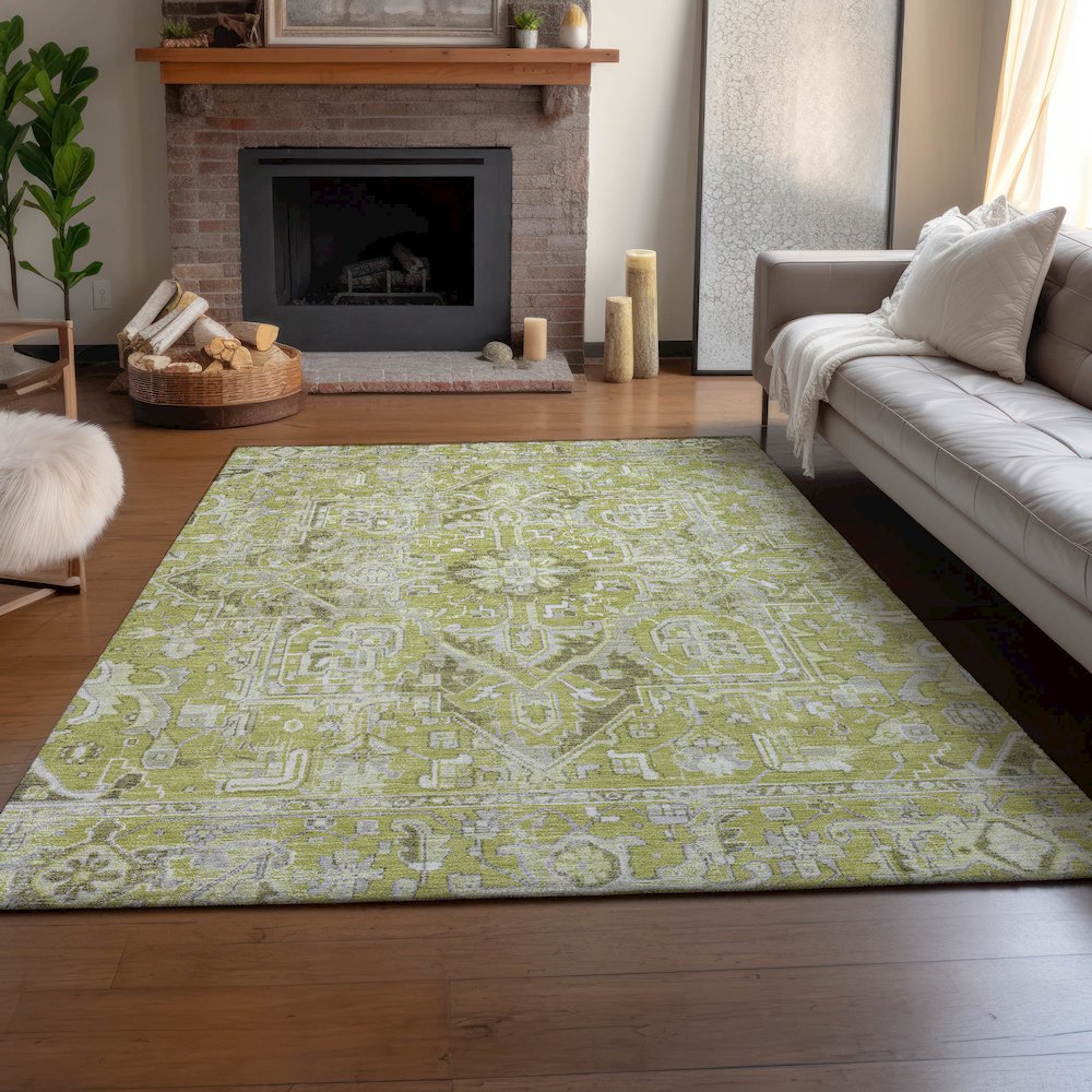 Premium Machine Washable Mayfield  Aloe 5' x 7'6" Rug