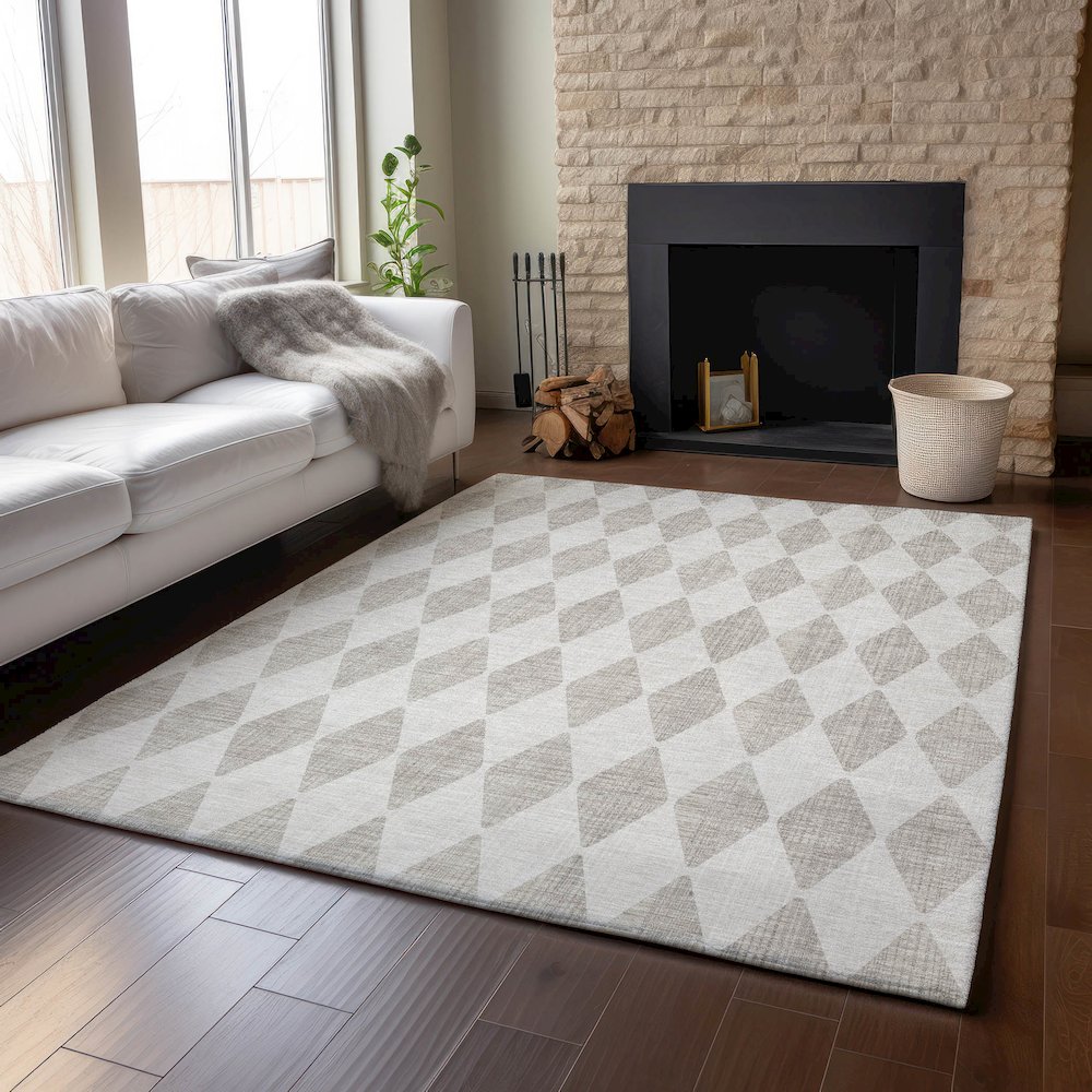 Premium Machine Washable Mayfield  Beige 5' x 7'6" Rug
