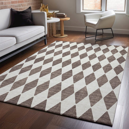 Premium Machine Washable Mayfield  Brown 5' x 7'6" Rug