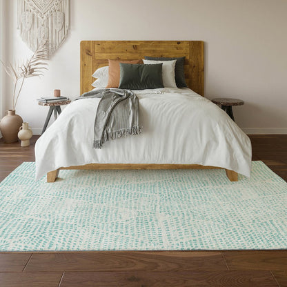 Premium Machine Washable Mayfield  Aqua 5' x 7'6" Rug