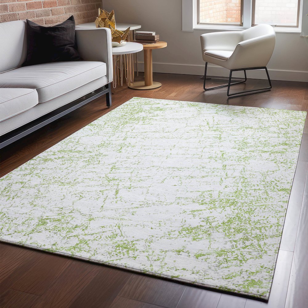 Premium Machine Washable Mayfield  Green 5' x 7'6" Rug