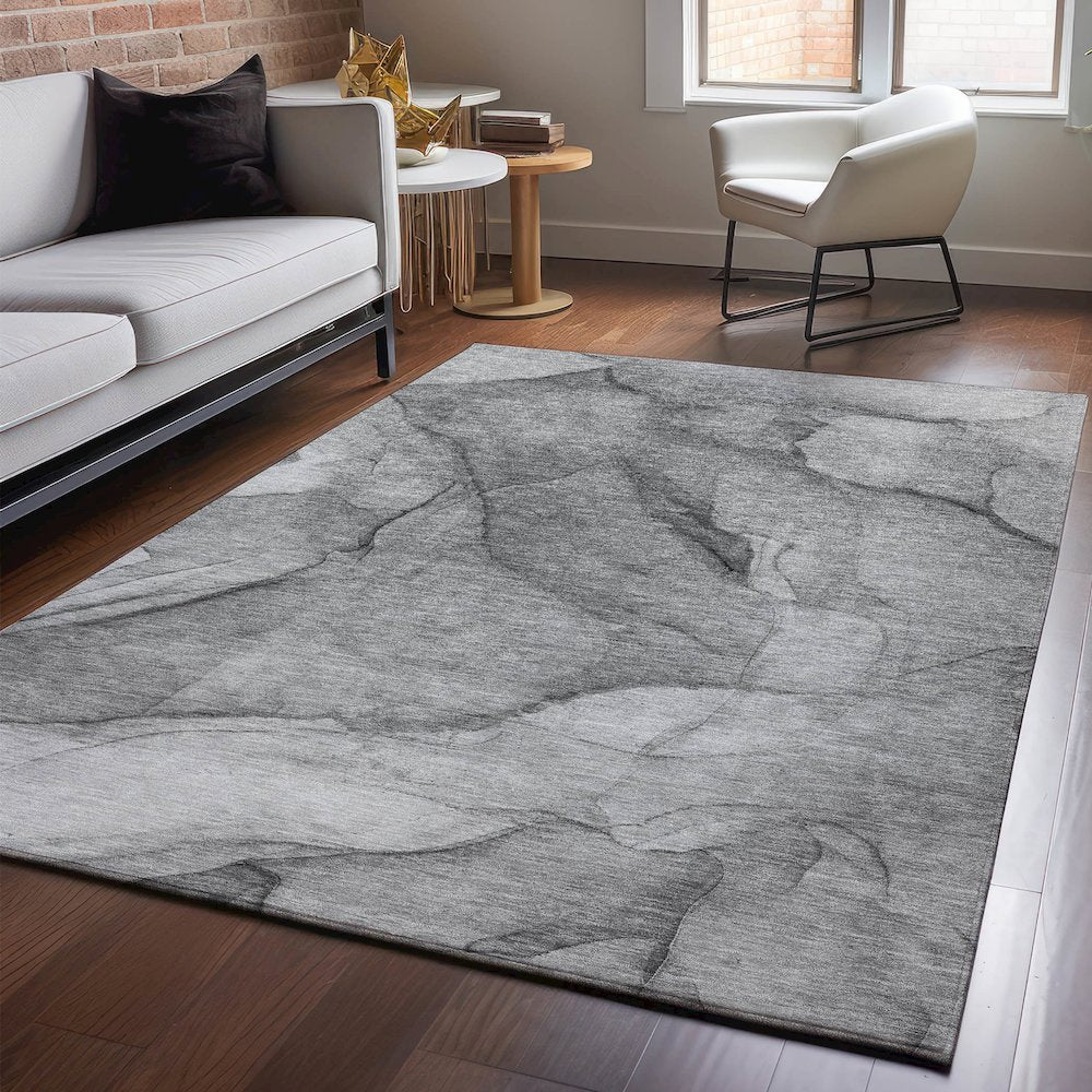 Premium Machine Washable Mayfield  Gray 5' x 7'6" Rug