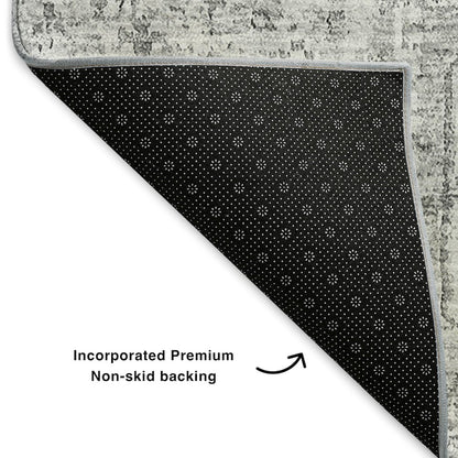 Premium Machine Washable Mayfield  Gray 2'6" x 3'10" Rug