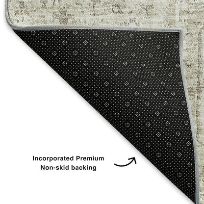 Premium Machine Washable Mayfield  Taupe 2'6" x 3'10" Rug