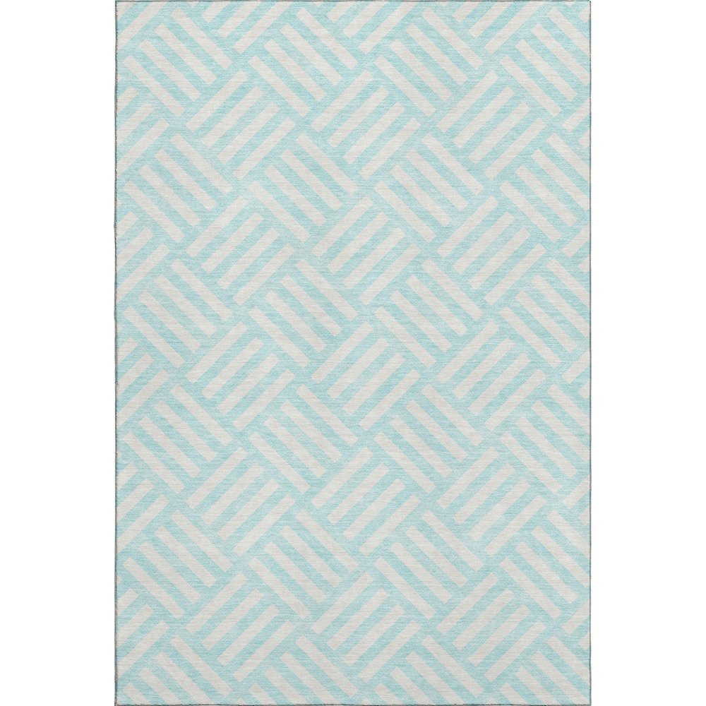 Premium Machine Washable Mayfield  Aqua 5' x 7'6" Rug