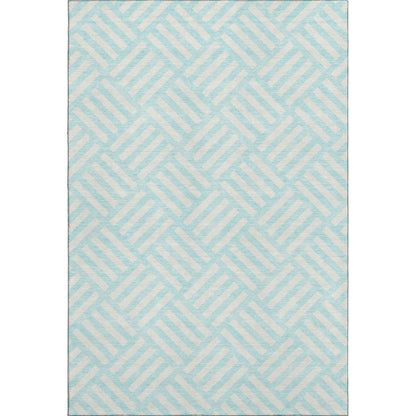 Premium Machine Washable Mayfield  Aqua 5' x 7'6" Rug