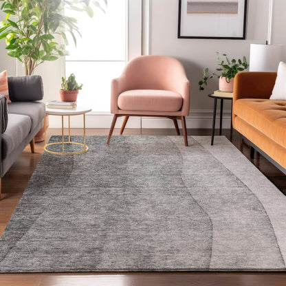 Premium Machine Washable Mayfield  Gray 5' x 7'6" Rug