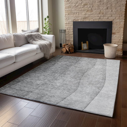 Premium Machine Washable Mayfield  Gray 5' x 7'6" Rug