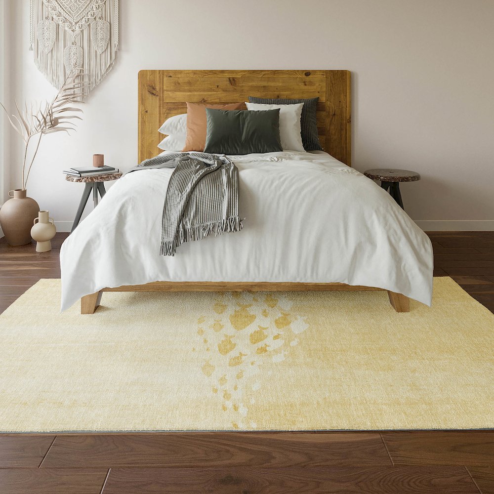 Premium Machine Washable Mayfield  Gold 5' x 7'6" Rug