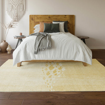 Premium Machine Washable Mayfield  Gold 5' x 7'6" Rug