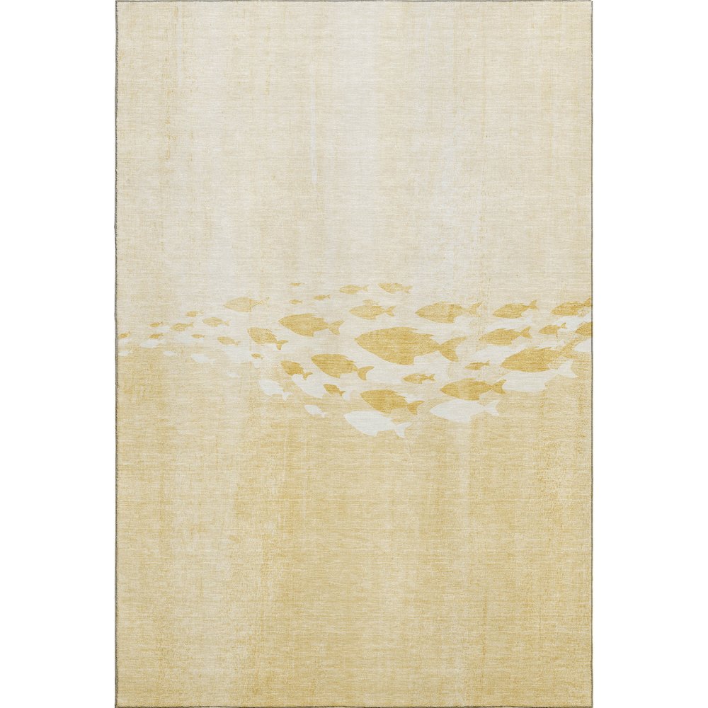 Premium Machine Washable Mayfield  Gold 5' x 7'6" Rug