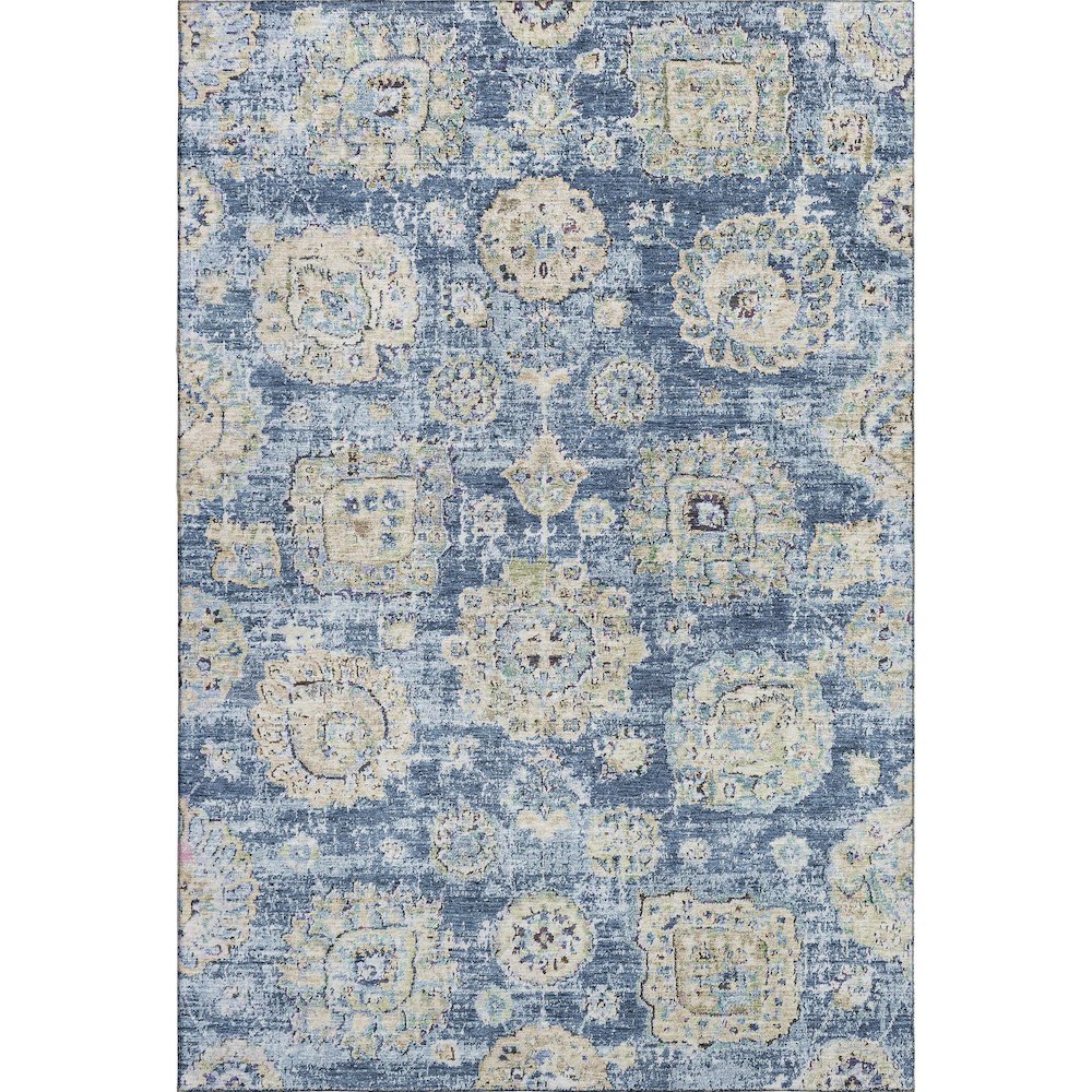 Premium Machine Washable Mayfield  Blue 5' x 7'6" Rug