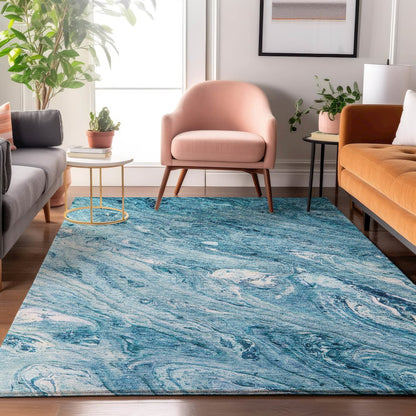 Premium Machine Washable Mayfield  Sky 5' x 7'6" Rug